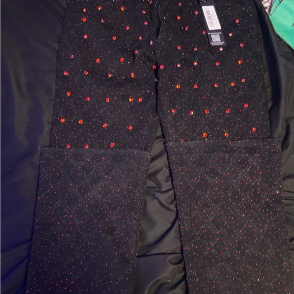 Rockstar Original Other - Men's Black Jeans with Red Accents